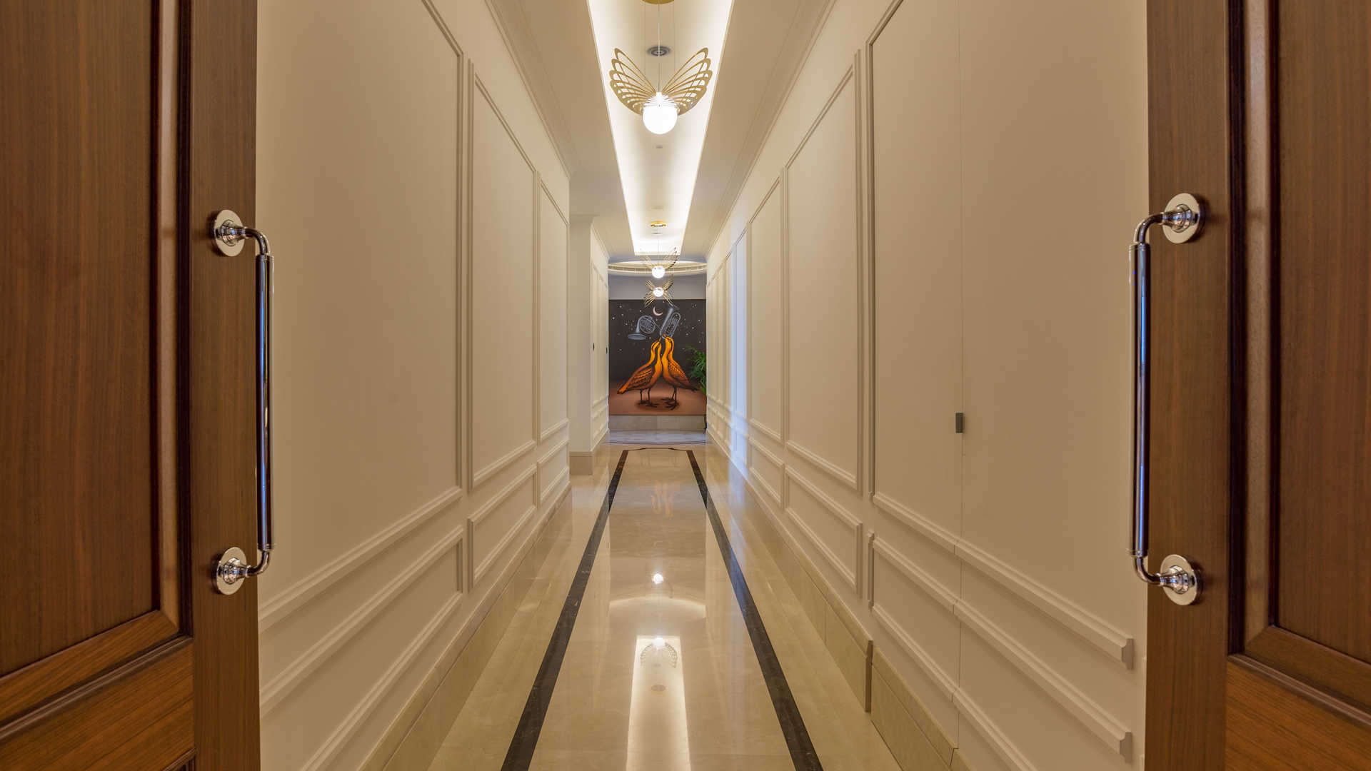 Luxurious living room in 29th-floor penthouse at The 118, Downtown Dubai, for sale