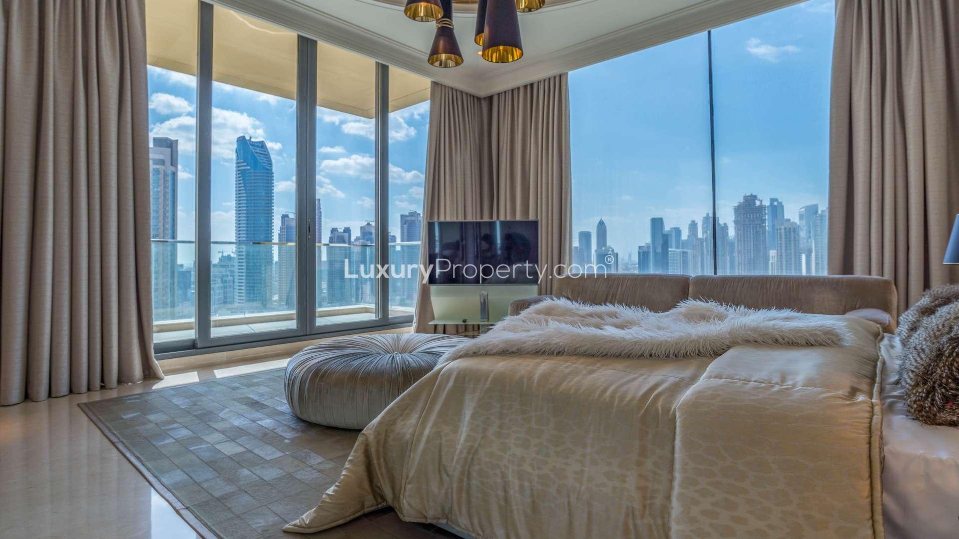 Entrance of The 118 luxury penthouse, Downtown Dubai, on Mohammad Bin Rashid Boulevard