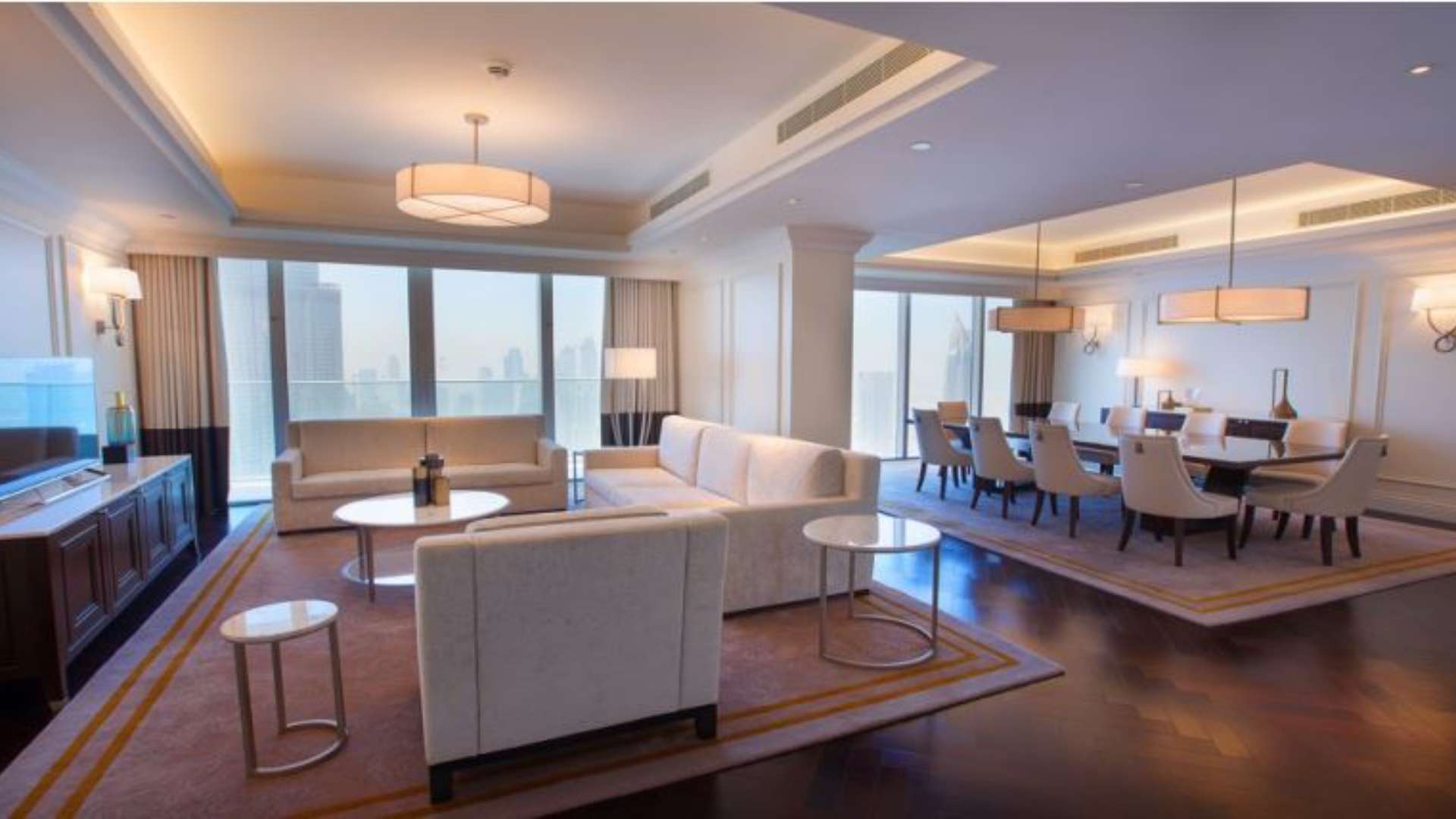 Floor plan of four-bedroom penthouse for sale in The Address, Downtown Dubai