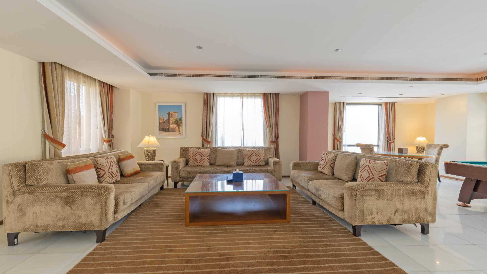 Penthouse sea view from Jumeirah Beach Residence, Amwaj, with Ferris wheel and beach in sight