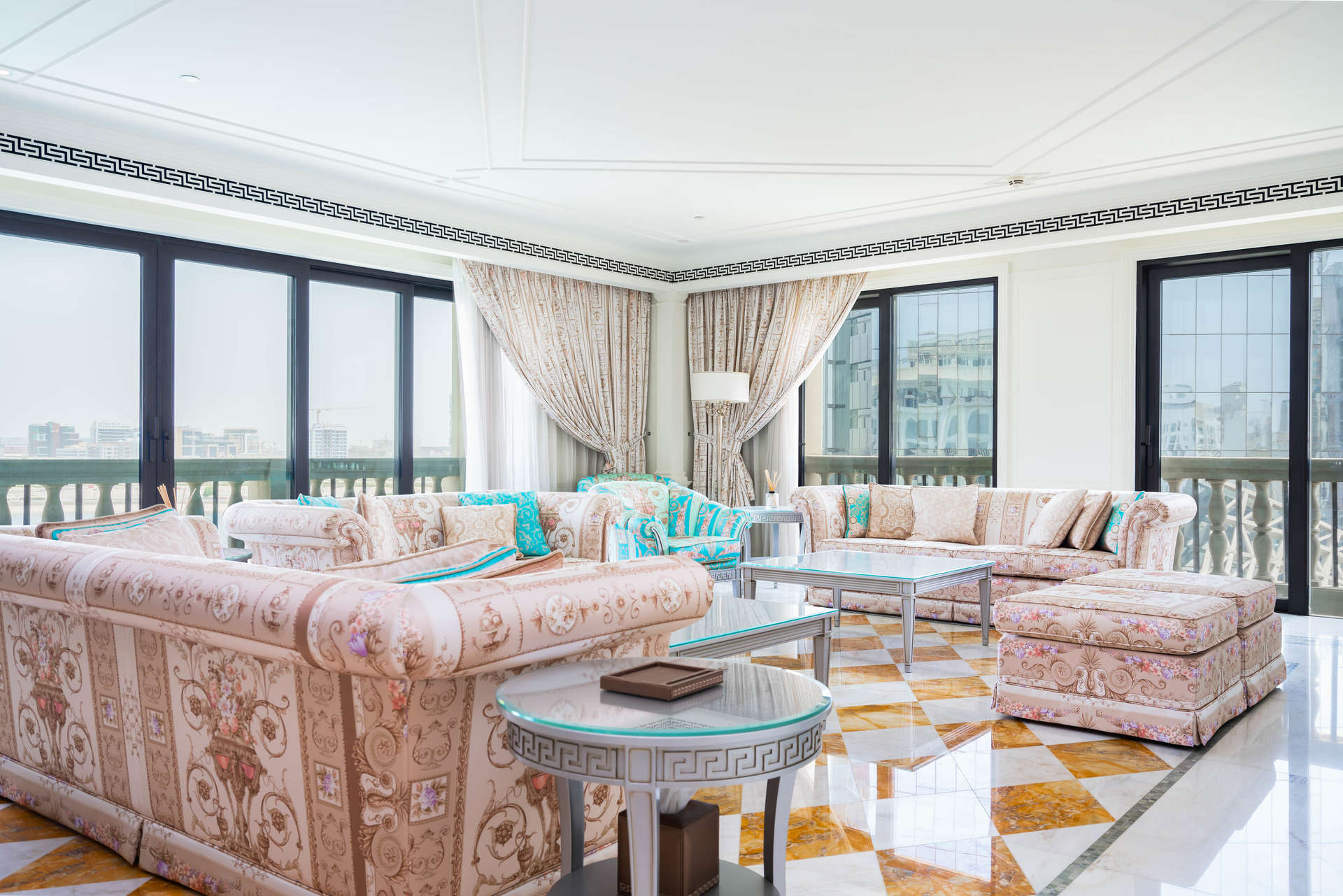 Furnished apartment at Palazzo Versace with pool and creek view, Culture Village, Dubai