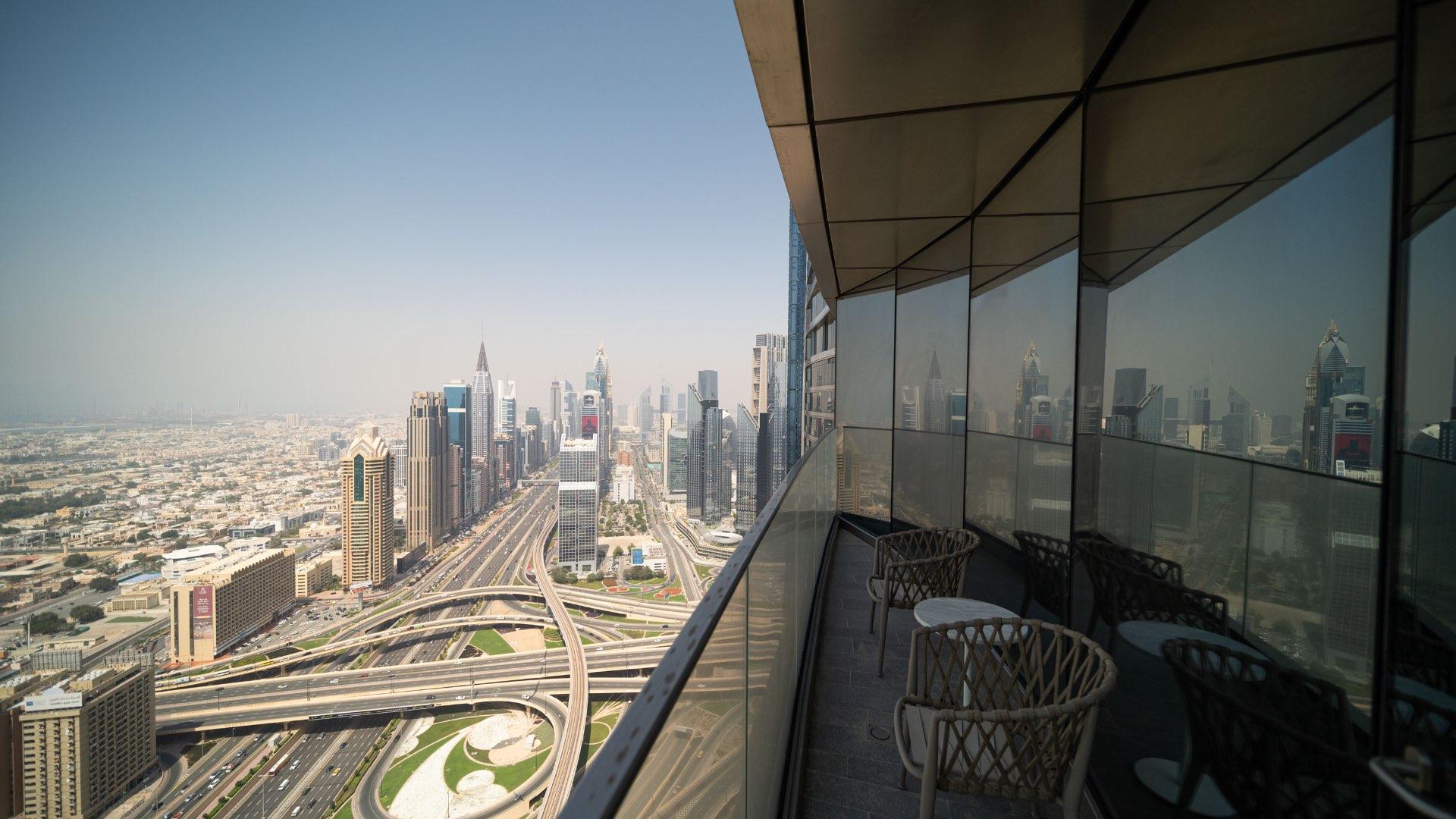 Luxurious living room in serviced Downtown Dubai apartment, Sky Collection, Address Sky View Towers