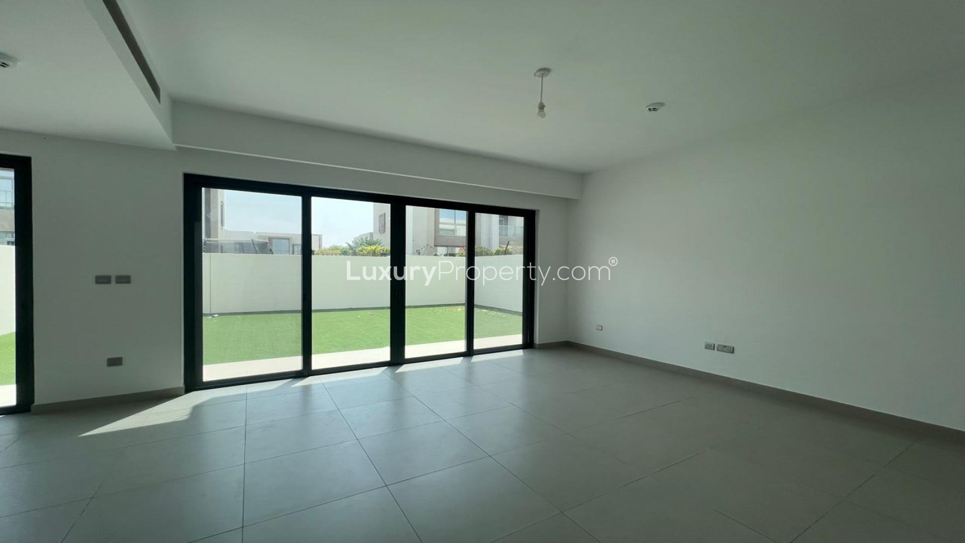 Vacant townhouse with landscaped garden in Camelia, Arabian Ranches 2, available for rent