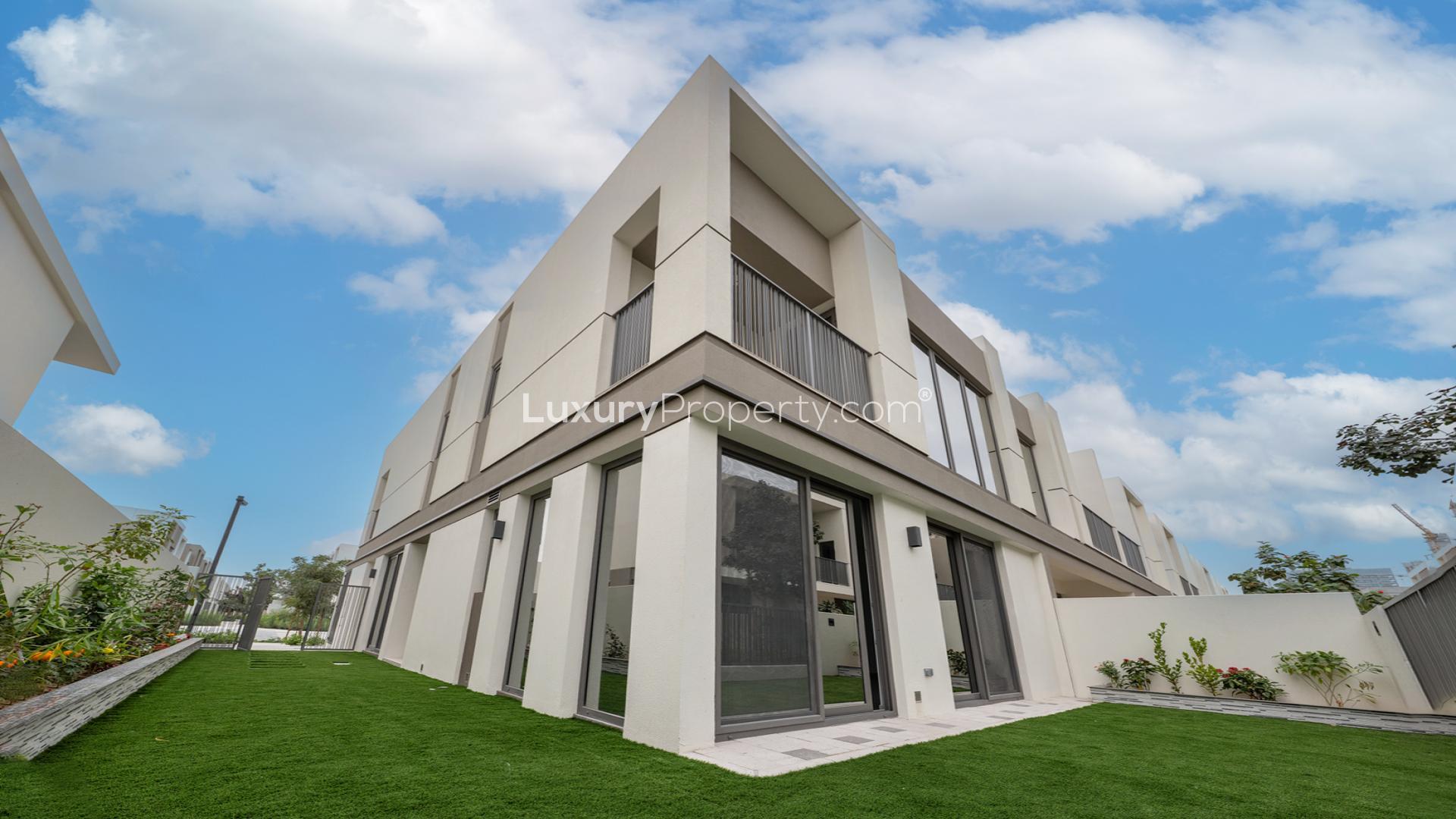 Modern 4-bedroom townhouse exterior at Aura Gardens