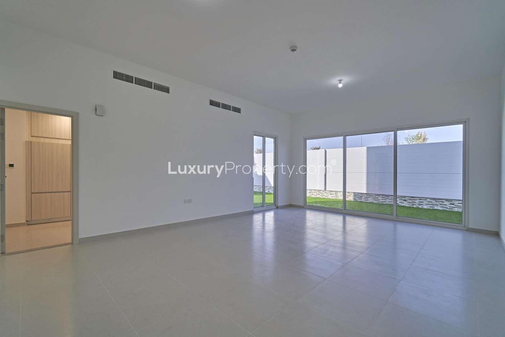 Spacious living room in 4-bedroom townhouse, Arabella 3, Mudon, available for rent