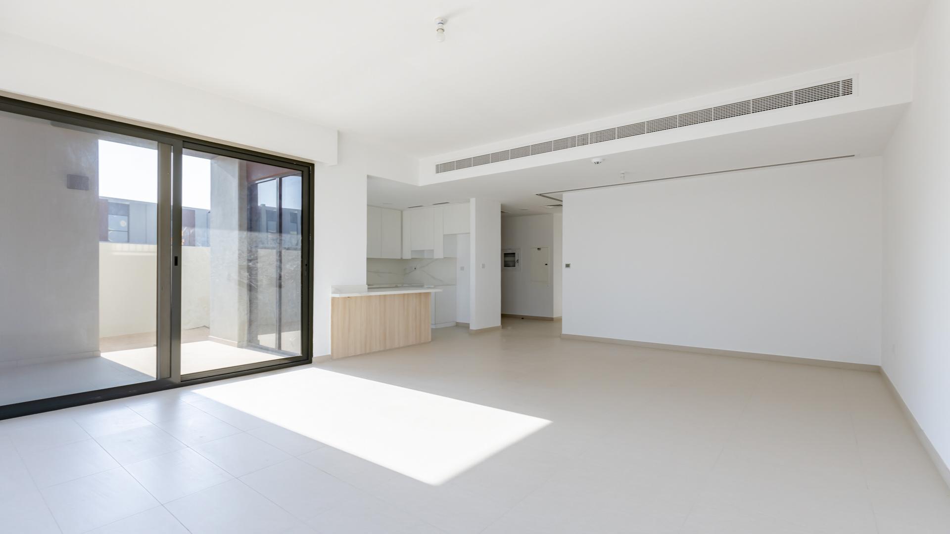 Modern 4-bedroom townhouse exterior in Cherrywoods, Dubai Land, for sale. Ref: LP39507