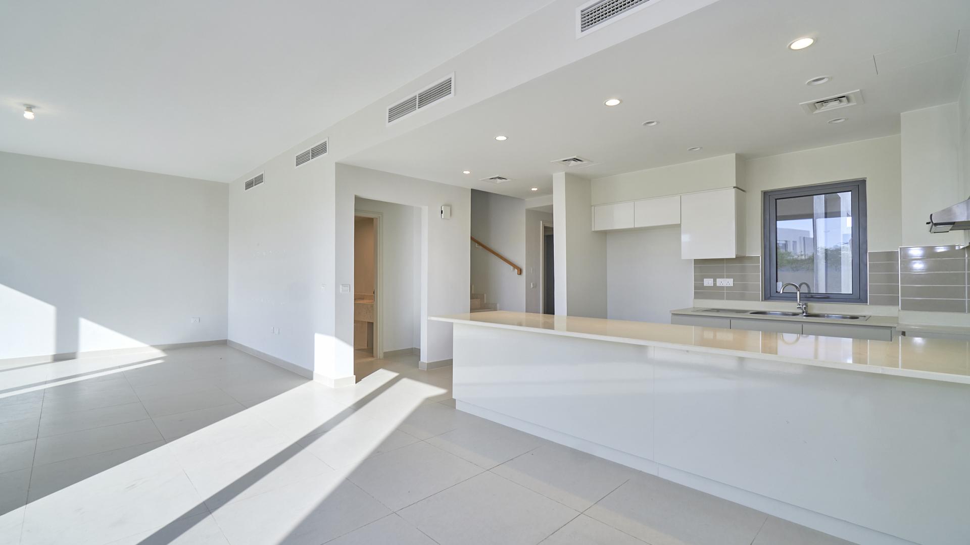 Modern 4-bedroom townhouse exterior at Maple, Dubai Hills Estate for rent