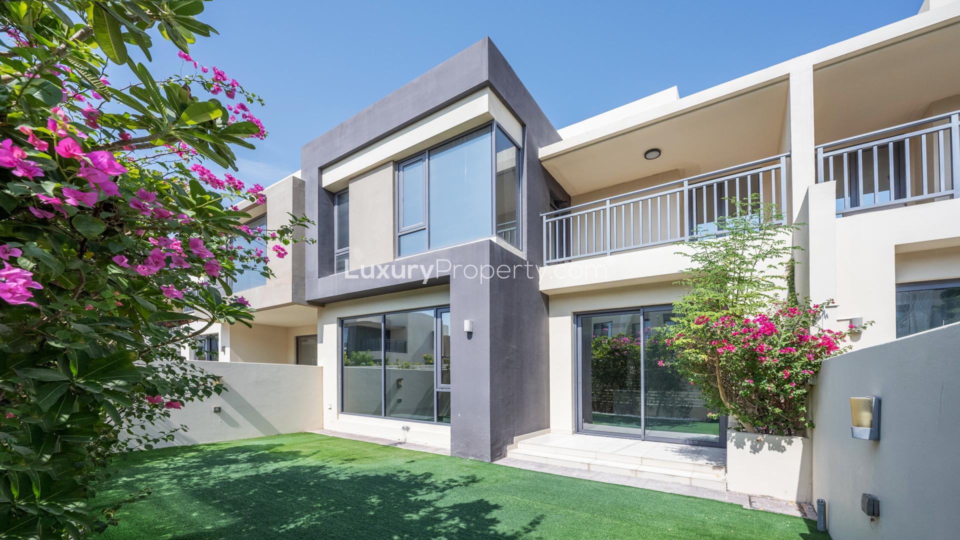 Exterior of 4-bedroom villa with garden