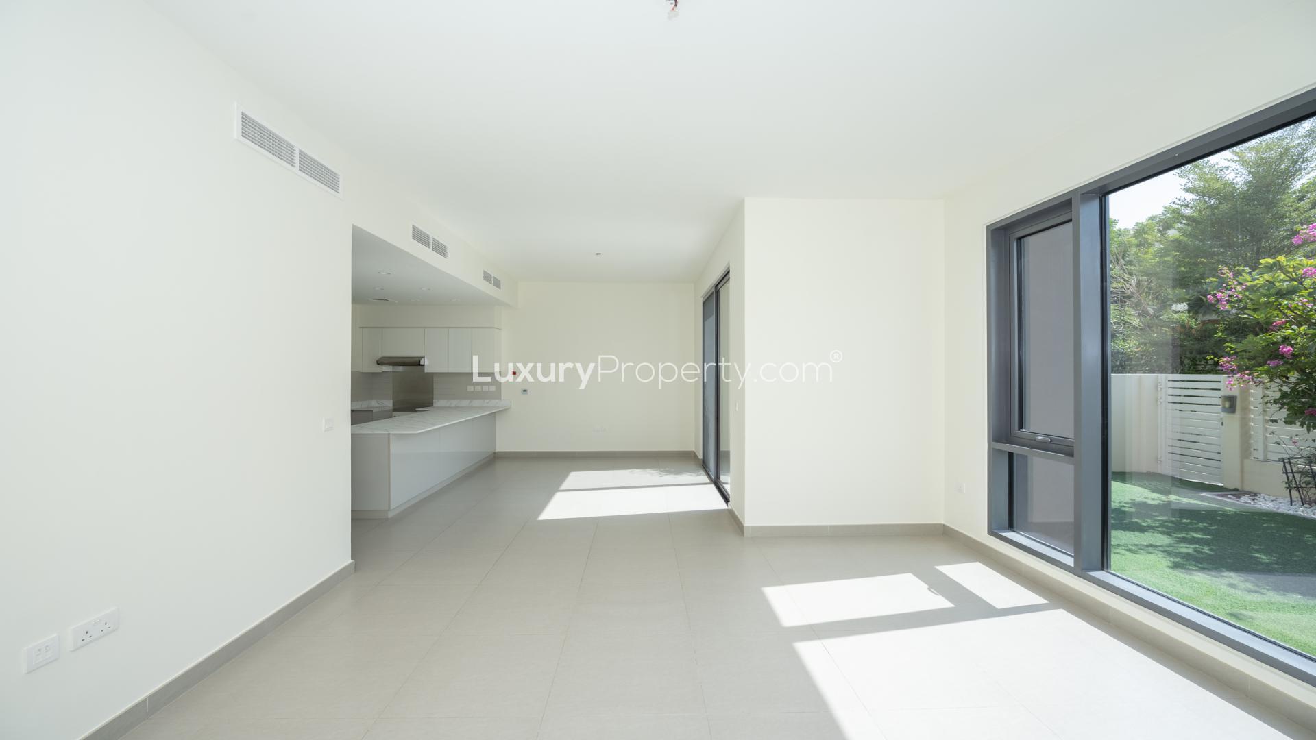 Exterior of 4-bedroom villa with garden, Maple at Dubai Hills Estate, for rent