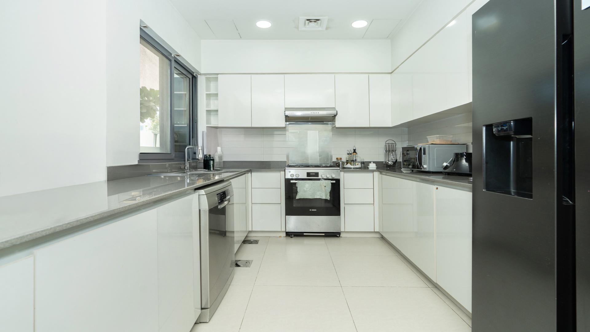 Living room in 4-BR townhouse, Maple 2, Dubai Hills Estate, corner unit for rent