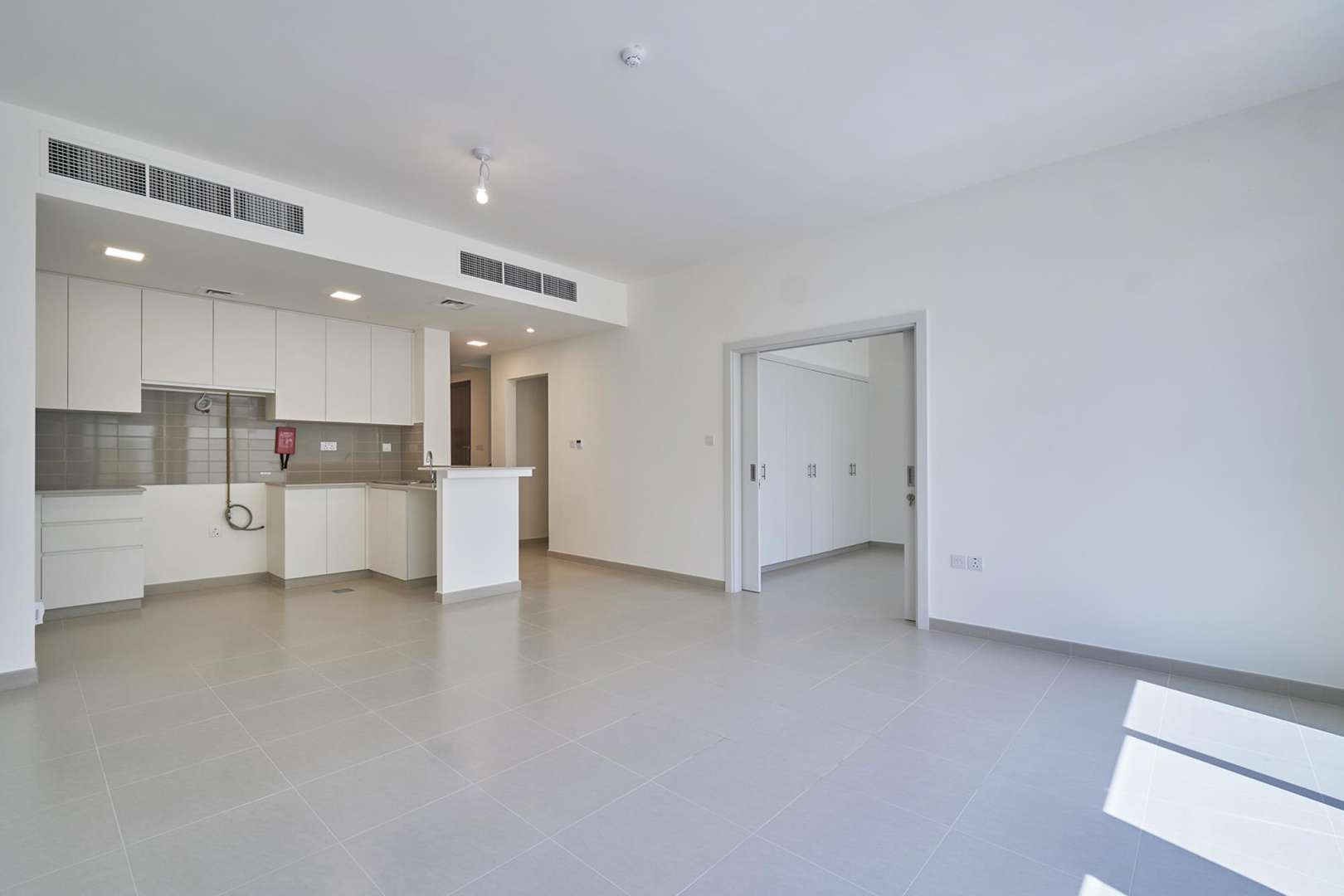 Elegant 4-bedroom townhouse exterior in Naseem, Town Square, available for rent