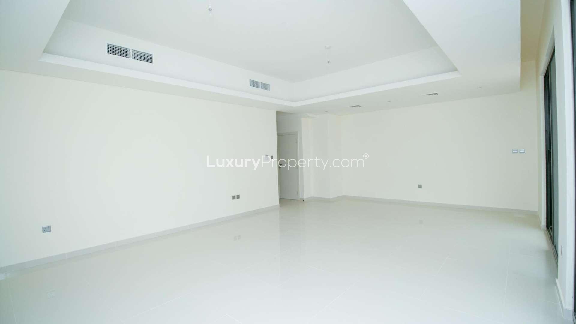 Modern staircase in spacious four-bedroom townhouse, Damac Hills 2, Primrose community