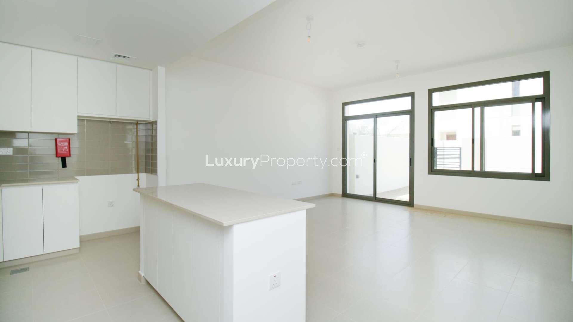 Corner townhouse exterior in Sama Town Square, 4-bedroom, available for rent, LP10768