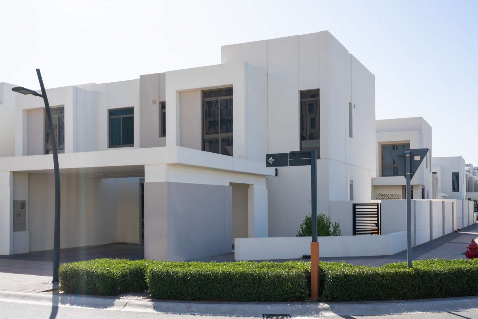 Bright kitchen and living area in Zahra Townhouse, Town Square. Modern layout, natural light