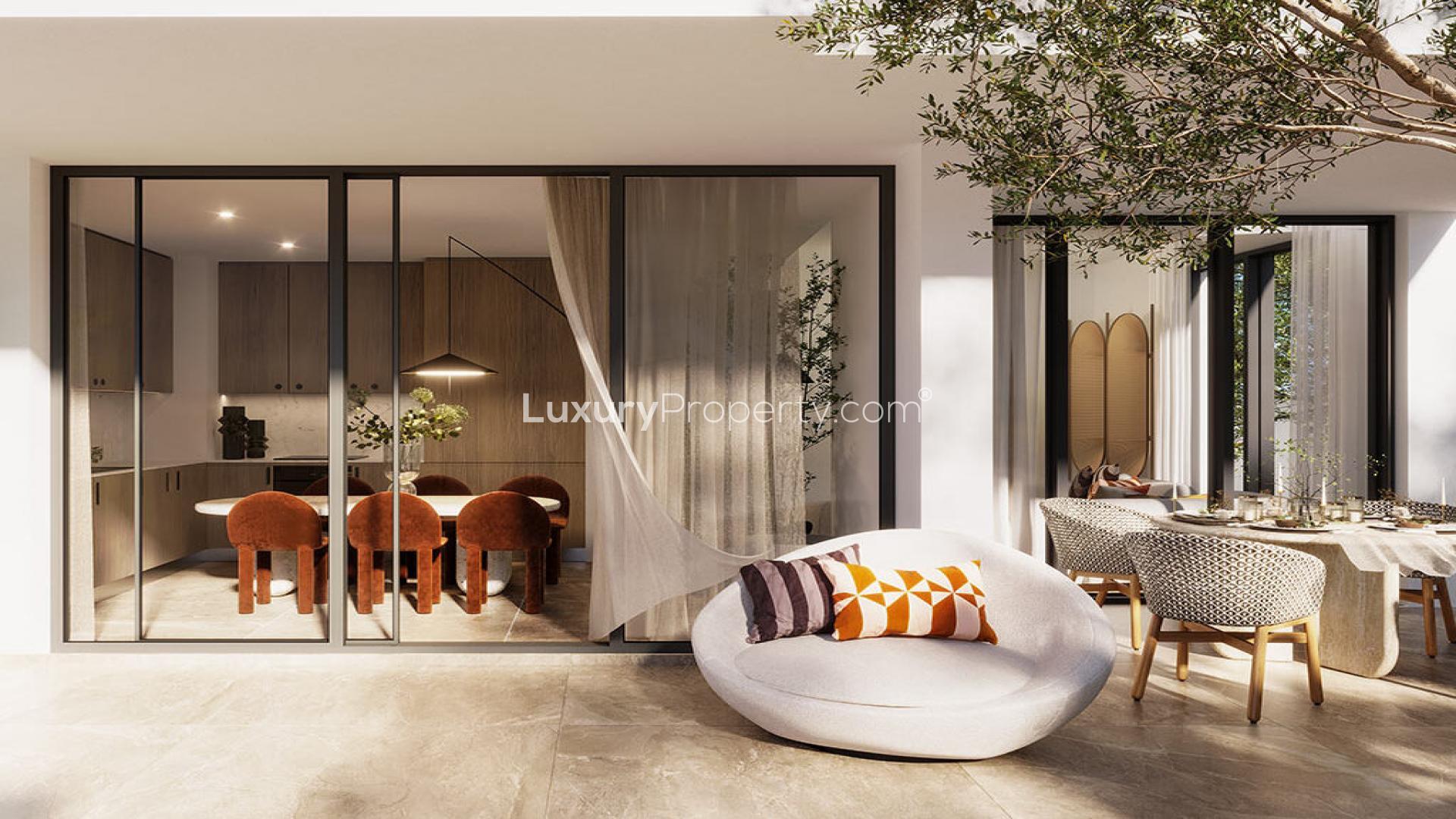 Modern townhouse with garden, balconies, and nature views in The Valley, Lillia community