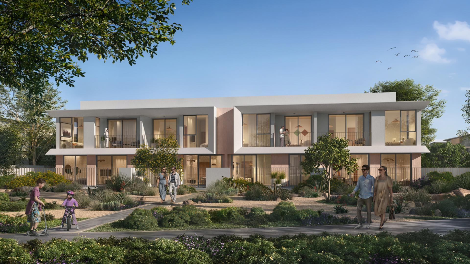 4-bedroom townhouse exterior in Velora 2, The Valley Phase 2, Emaar, for sale