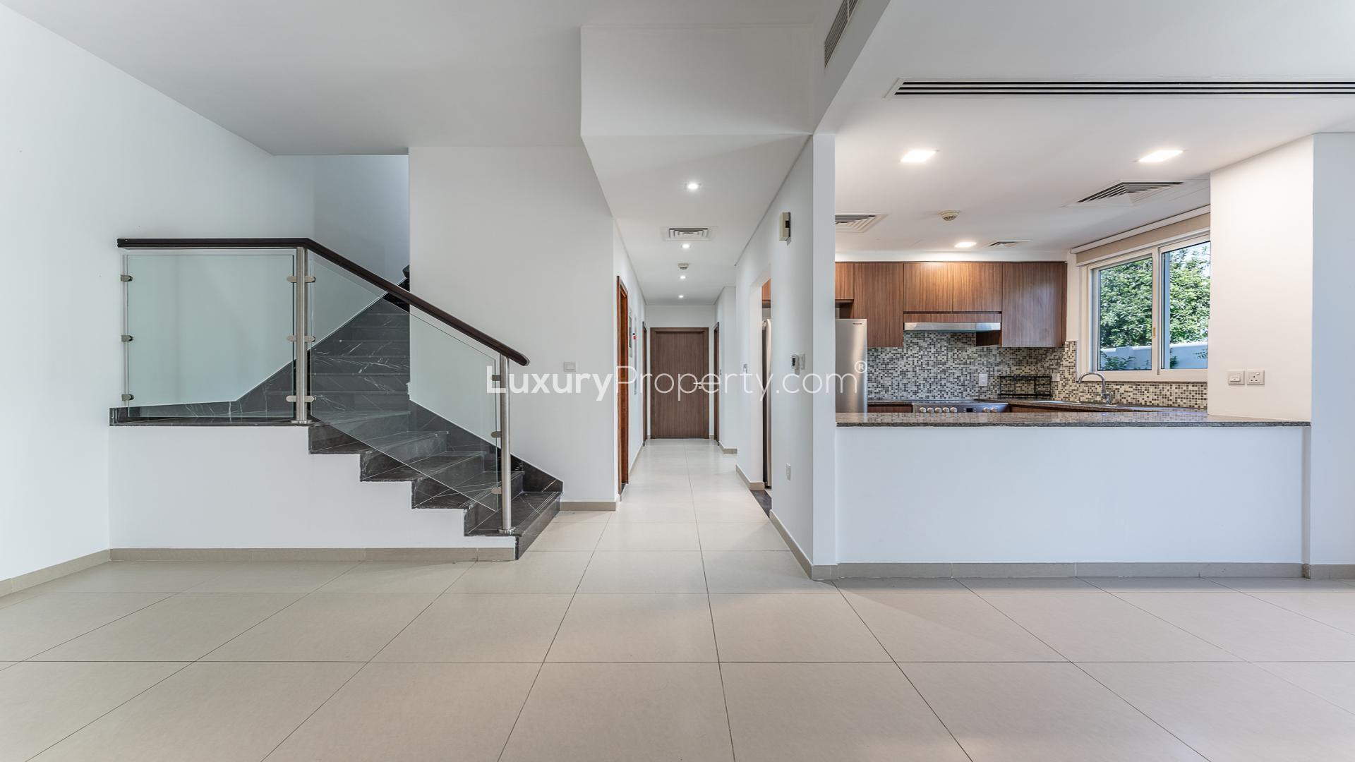 Spacious living area in Mudon Arabella 3 townhouse for sale, bright and modern interior