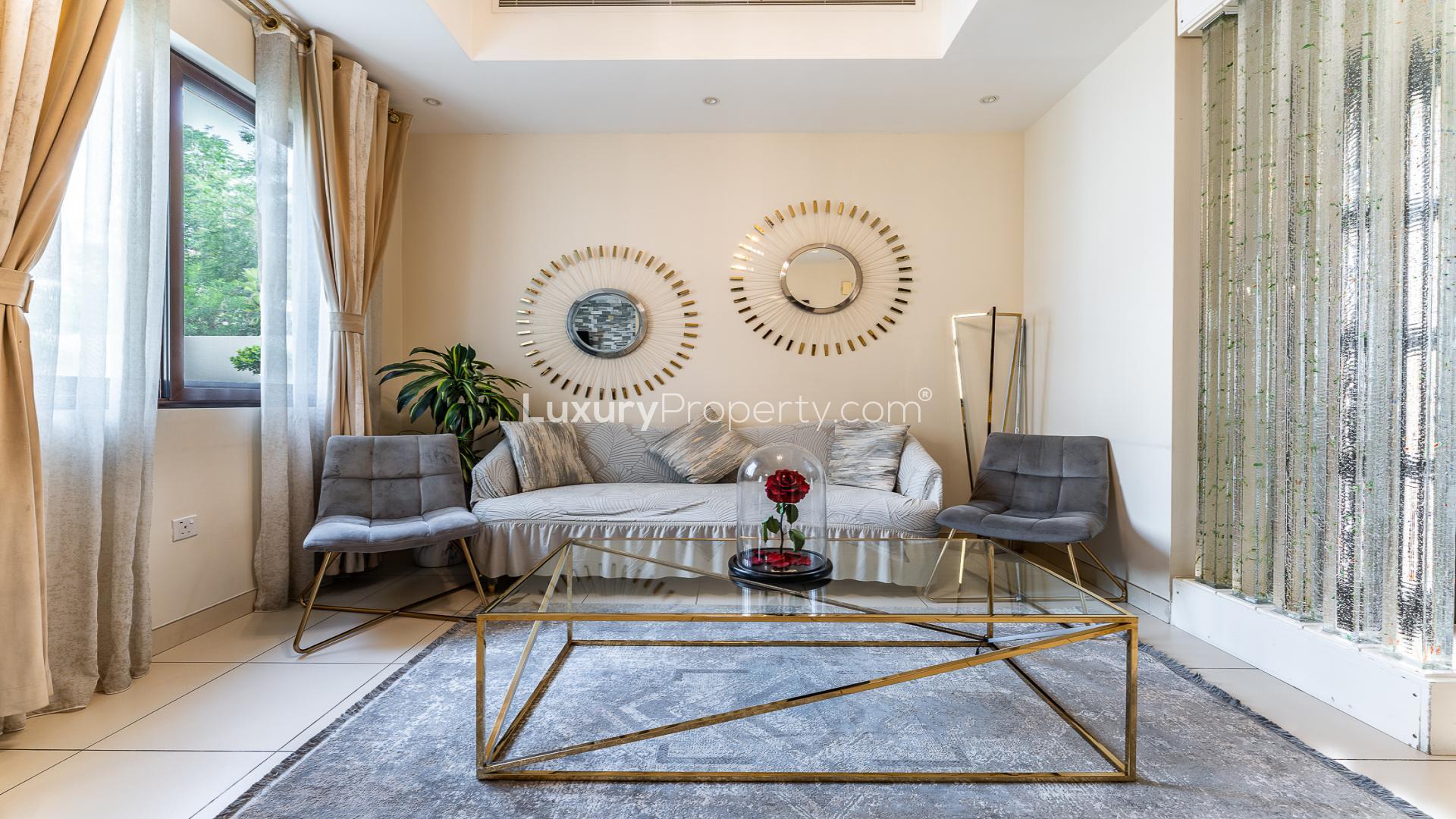 Luxurious living room in Mira 2 townhouse, featuring elegant decor and modern furnishings