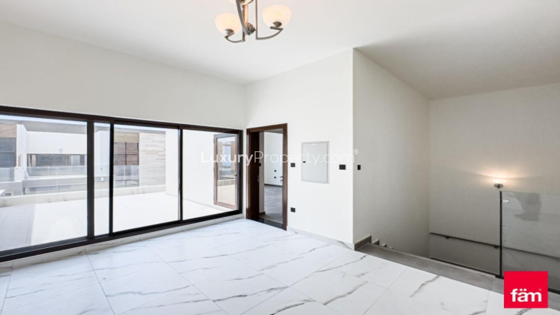 Modern kitchen and dining area in 4-bedroom townhouse, Elie Saab VIE, Meydan