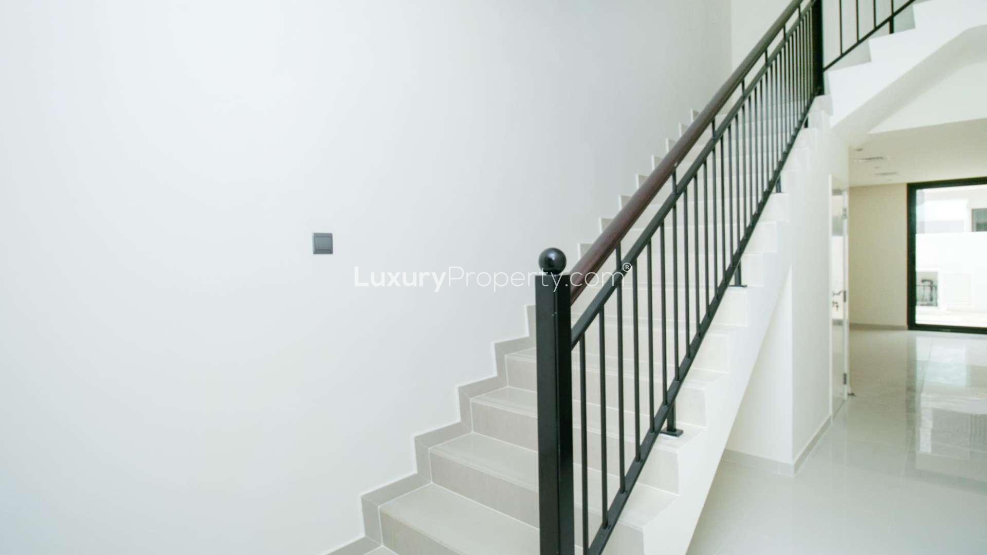 Spacious living area in four-bedroom townhouse, Claret, Damac Hills 2, Akoya community