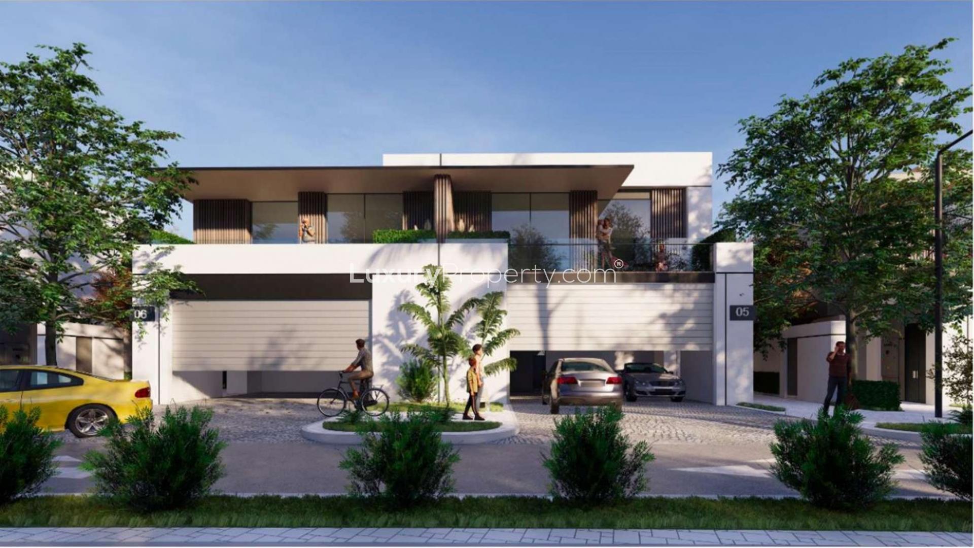 Gorgeous four-bedroom townhouse exterior in District One, Mohammed Bin Rashid City for sale