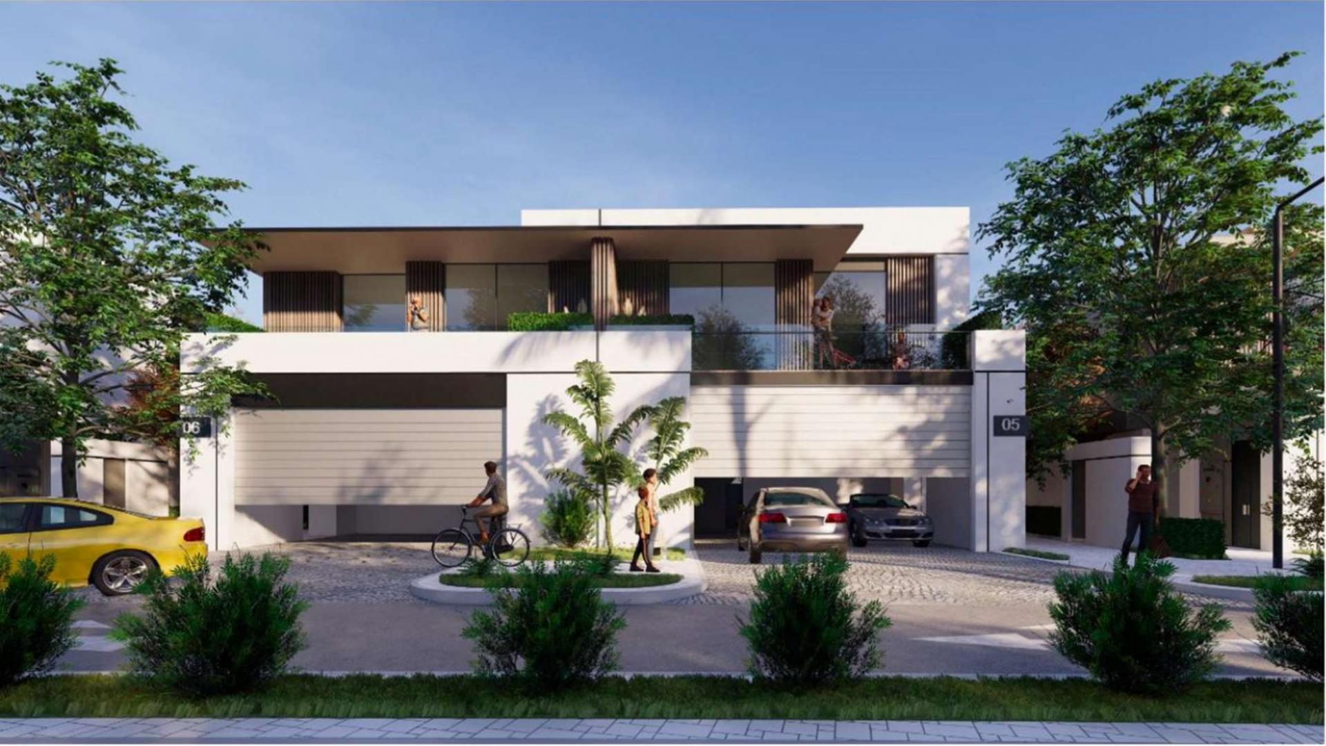 Gorgeous four-bedroom townhouse exterior in District One, Mohammed Bin Rashid City for sale