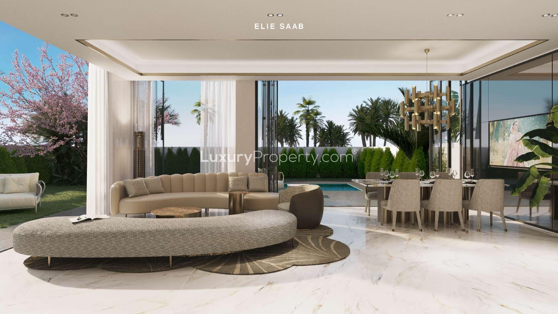 Brand new Elie Saab townhouse facade in Meydan, Mohammed Bin Rashid City, Dubai