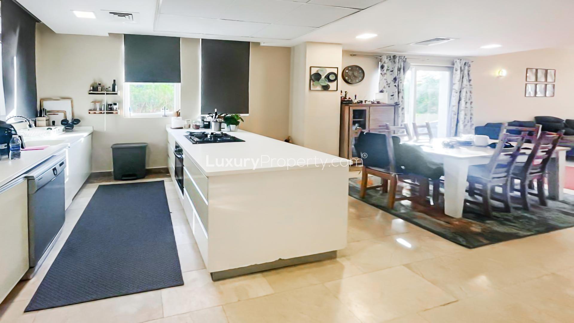 Living room of 4-bedroom villa in Indigo Ville, Jumeirah Village Circle, modern decor