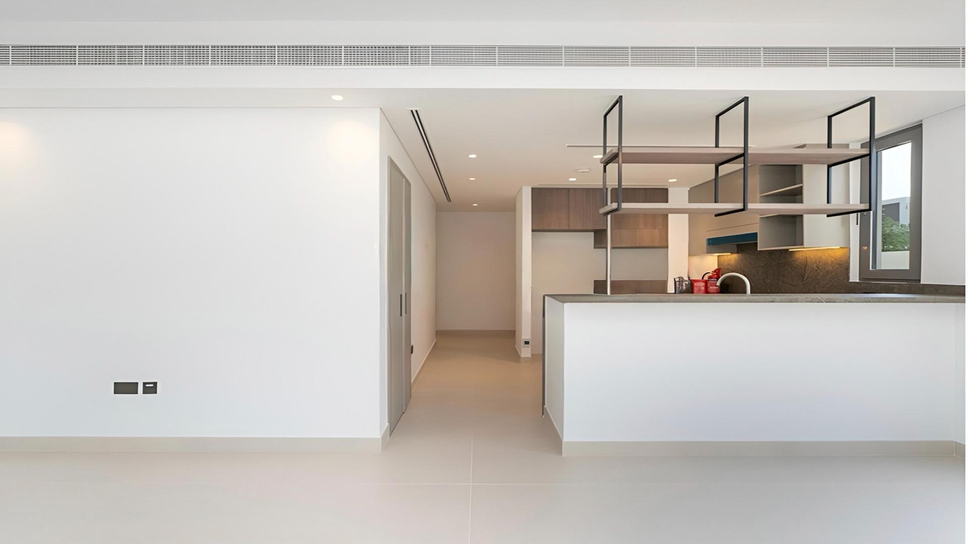 Modern staircase and hallway in 4-bed Aura Gardens townhouse, Tilal Al Ghaf