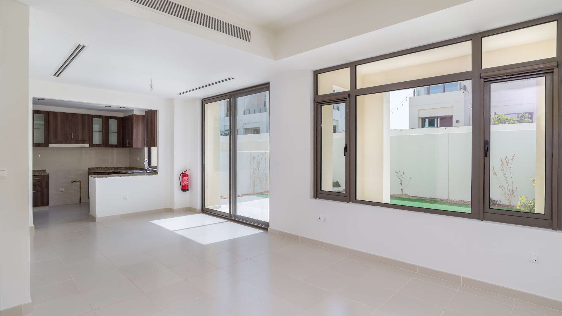 Exterior view of 4-bedroom townhouse for sale in Mira Oasis III, Reem community