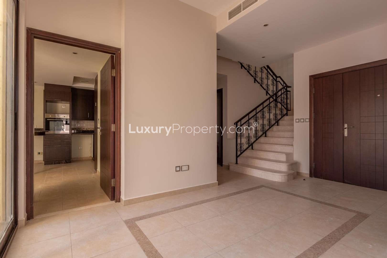 Spacious living room in four-bedroom townhouse for sale, Mudon, Naseem community