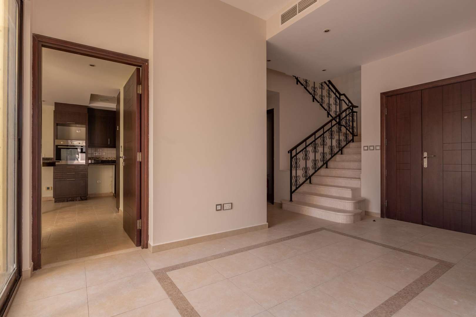 Spacious living room in four-bedroom townhouse for sale, Mudon, Naseem community