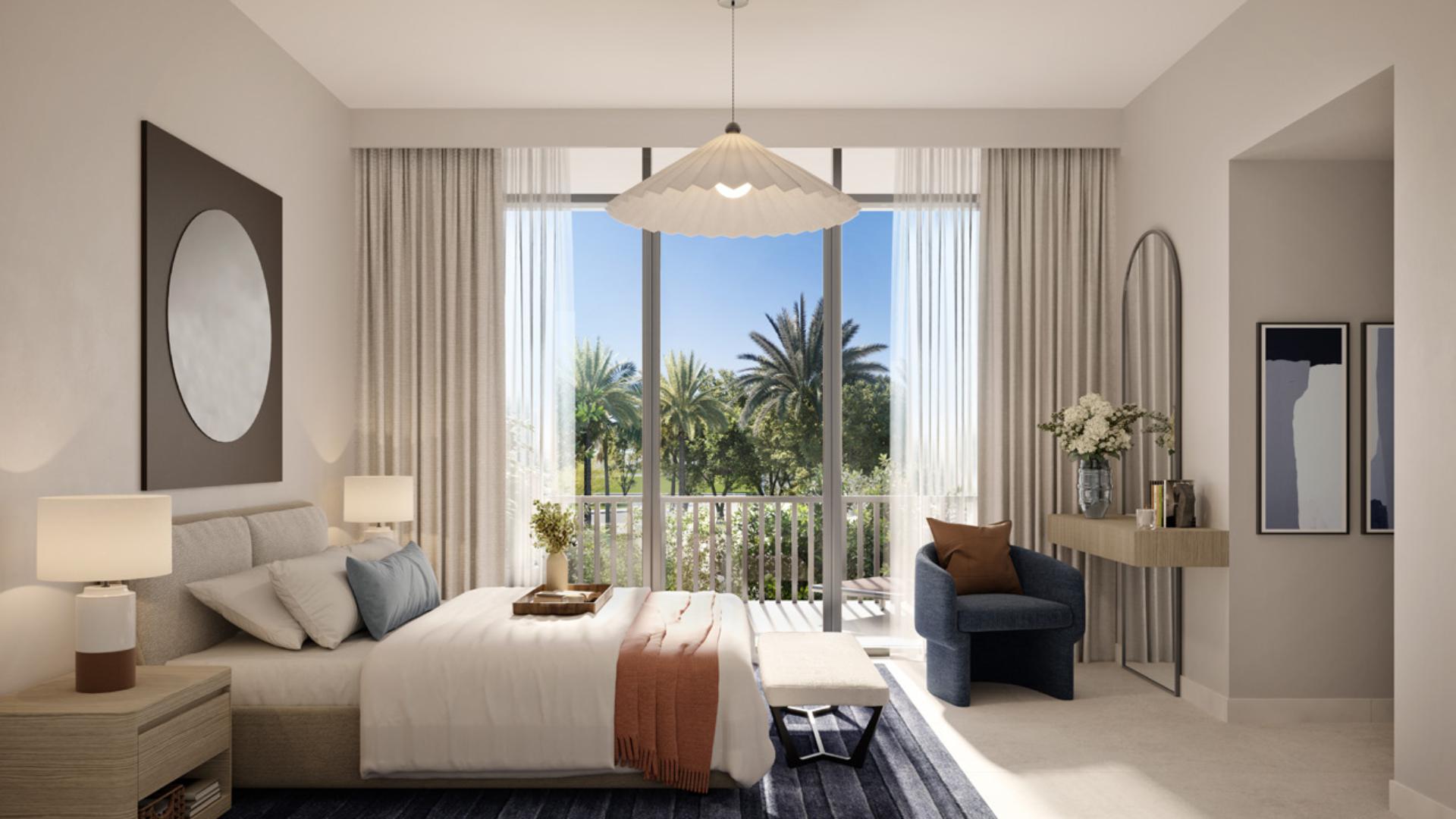 Modern living room in four-bed townhouse, Arabian Ranches III, Raya community, bright and spacious