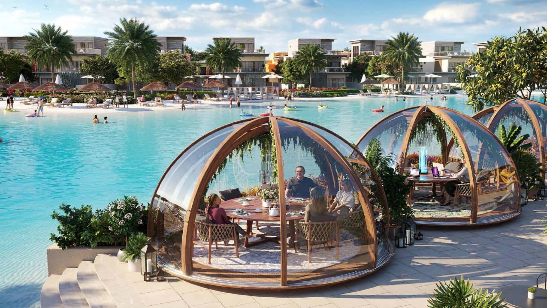 Mediterranean-style Marbella townhouse for sale with lagoon view in DAMAC Lagoons community