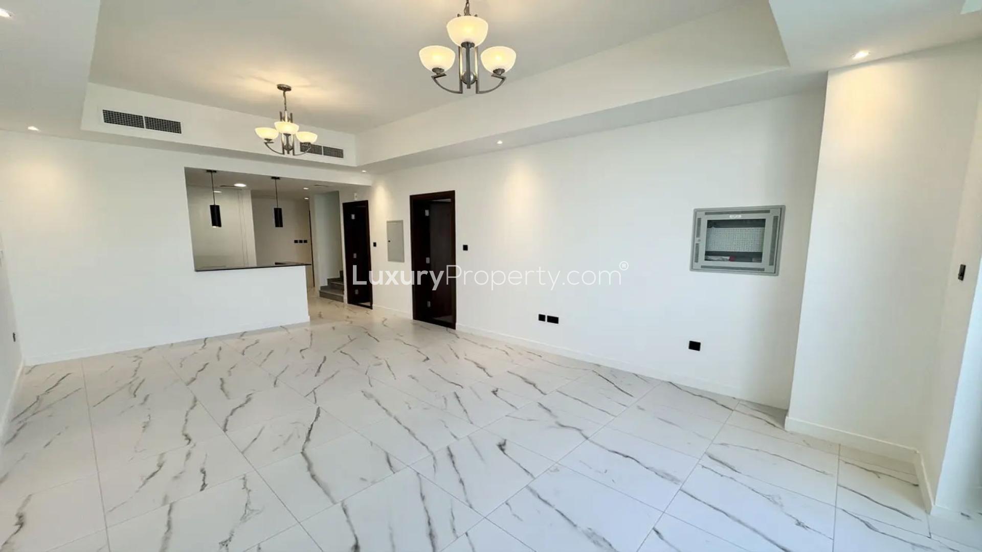 Four-bedroom townhouse exterior in District 11, Mohammed Bin Rashid City, for sale