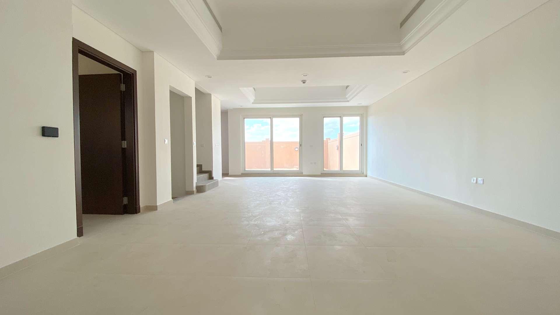 Brand new townhouse terrace view in Victory Heights, Dubai Sports City, for sale