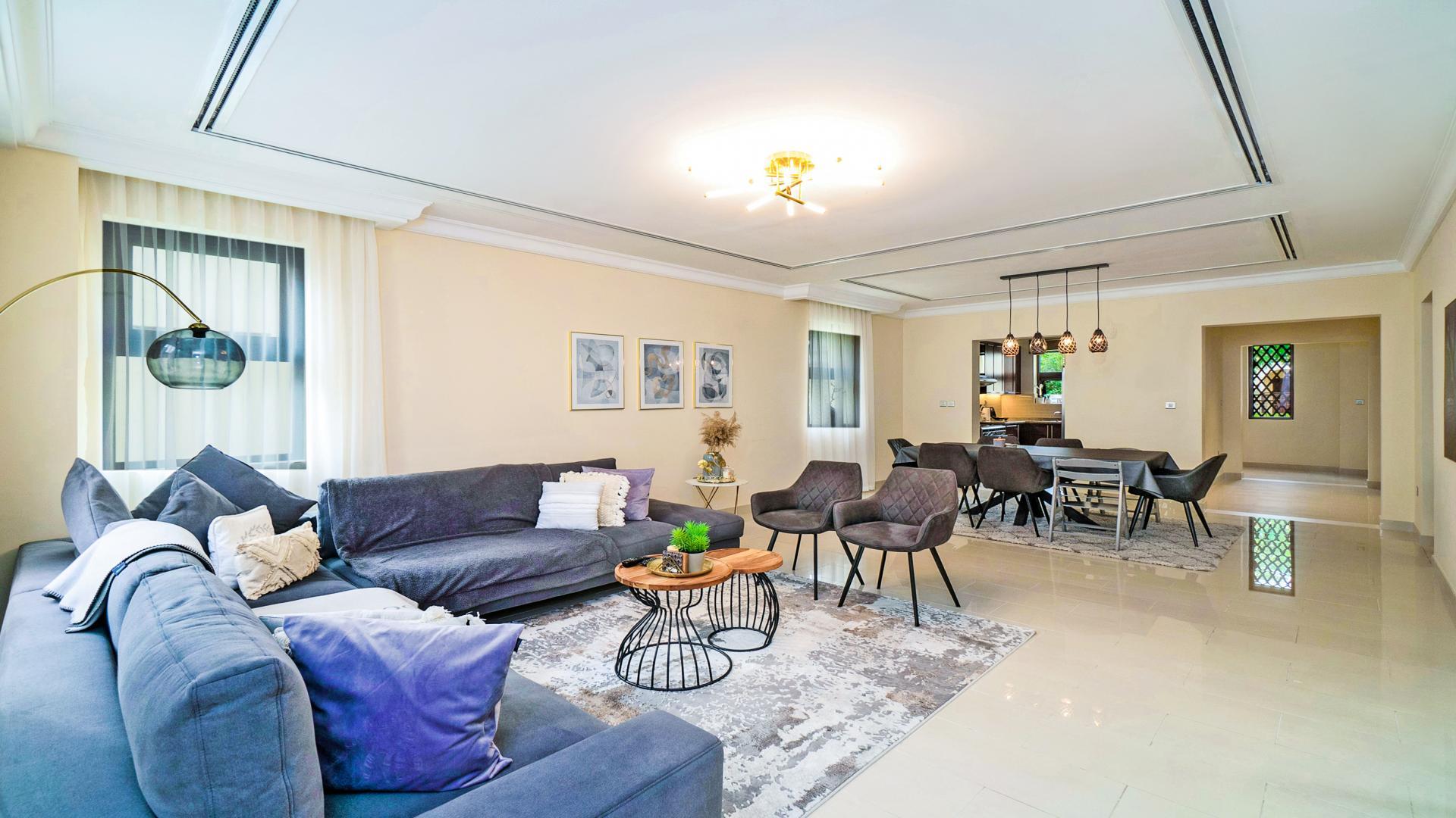 Luxurious living room in 4-bedroom villa, Casa, Arabian Ranches 2, modern decor