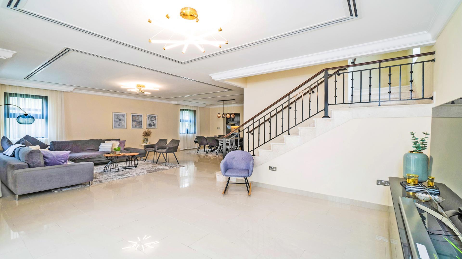 Modern living and dining area in 4-bedroom villa, Casa, Arabian Ranches 2