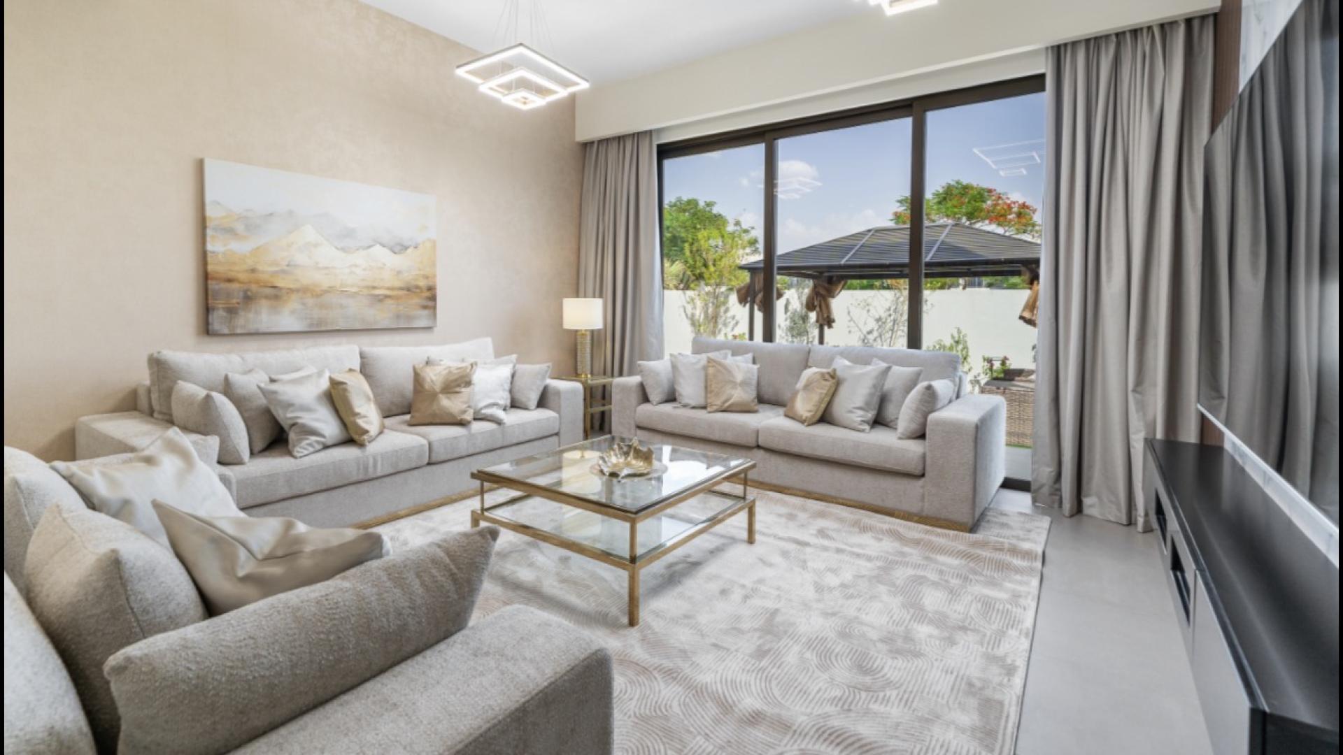 Modern 4-bedroom villa with garden and patio in Sidra, Dubai Hills Estate for rent