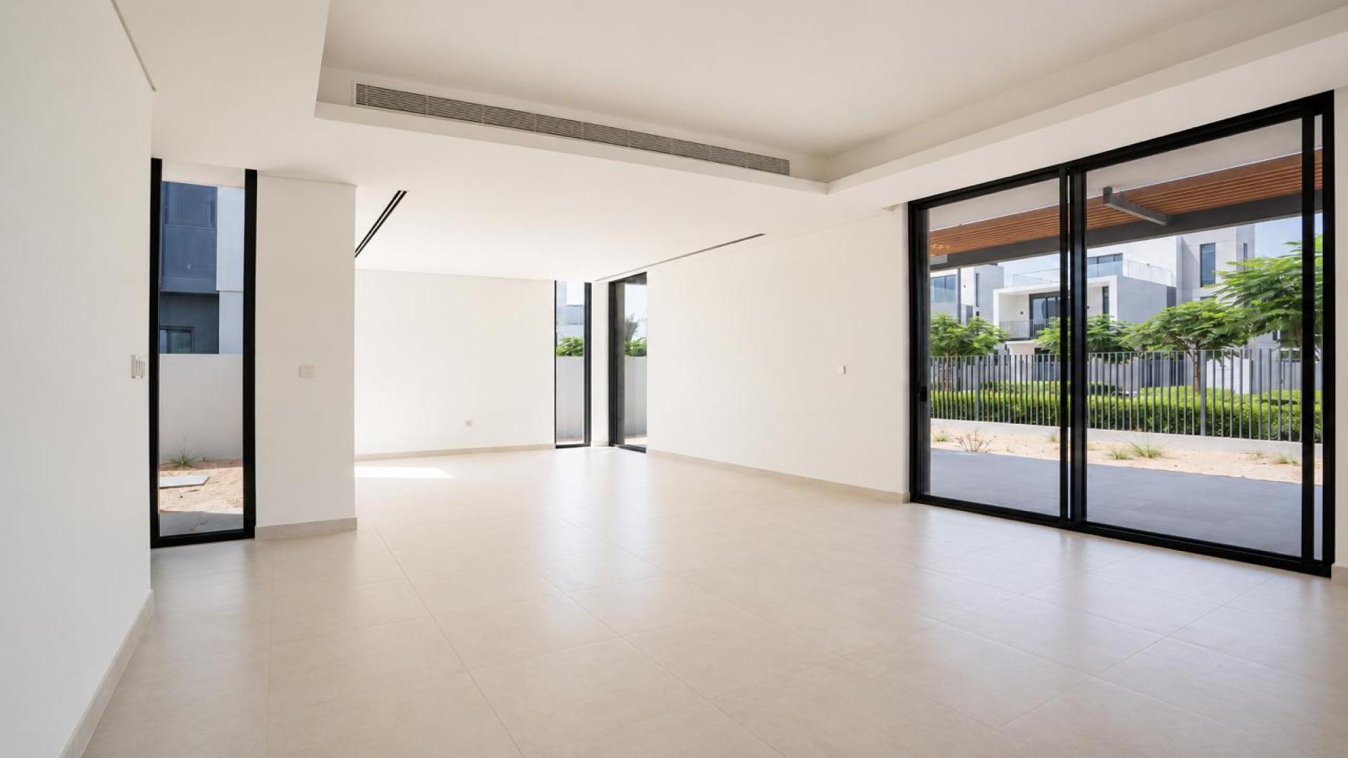 Modern 4-bedroom villa exterior in Elie Saab 1, Arabian Ranches 3 for rent