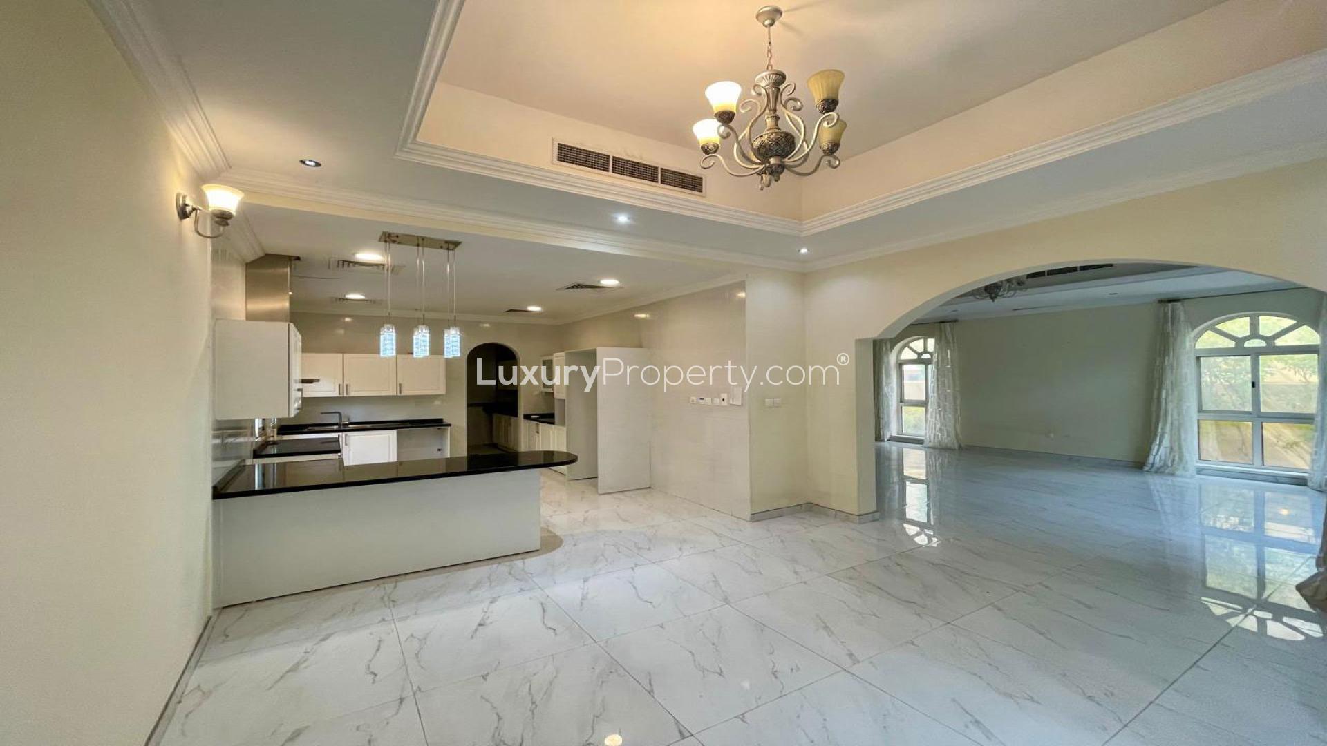 Spacious living area in 4-bedroom villa, The Aldea, The Villa community, for rent