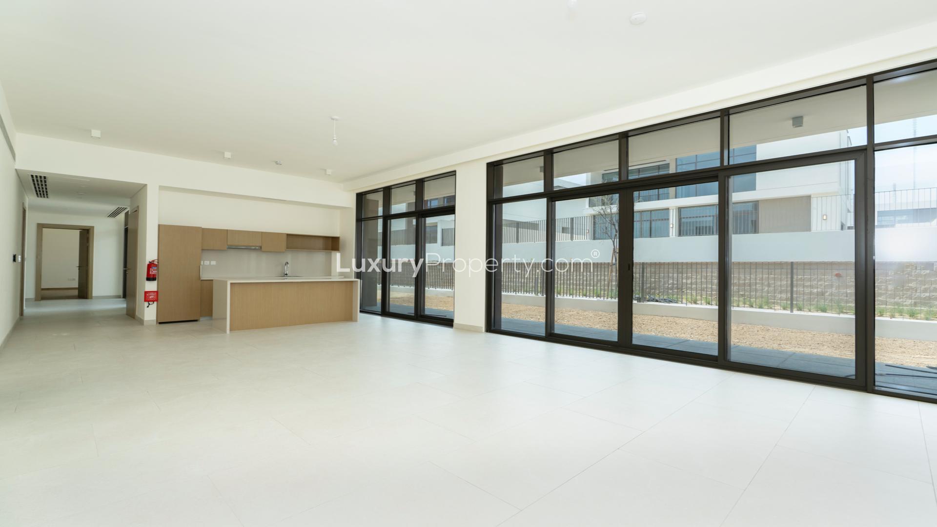 Modern standalone villa in Tilal Al Furjan, 4 bedrooms, 5 bathrooms, available for rent