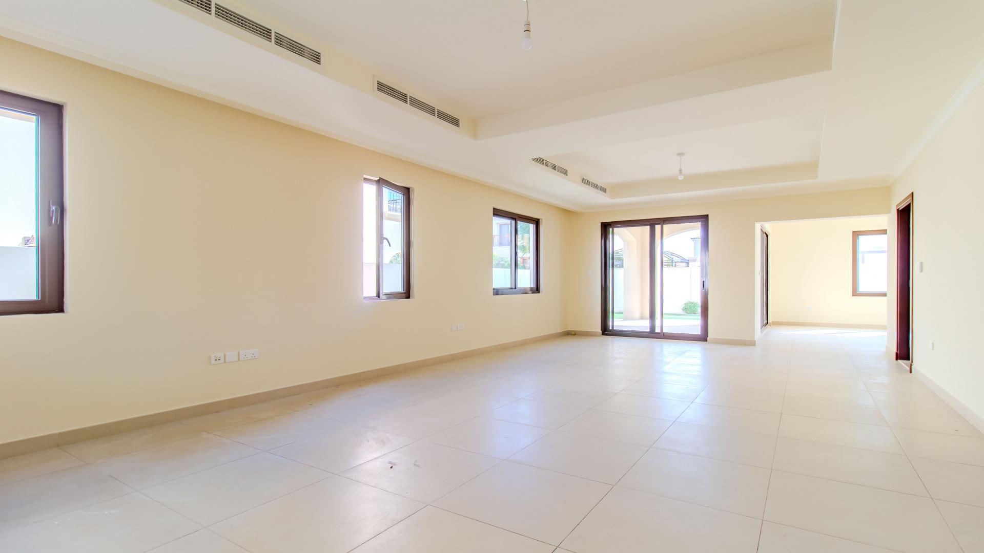 Spacious living area in 4-bed villa, Lila, Arabian Ranches 2, available for rent