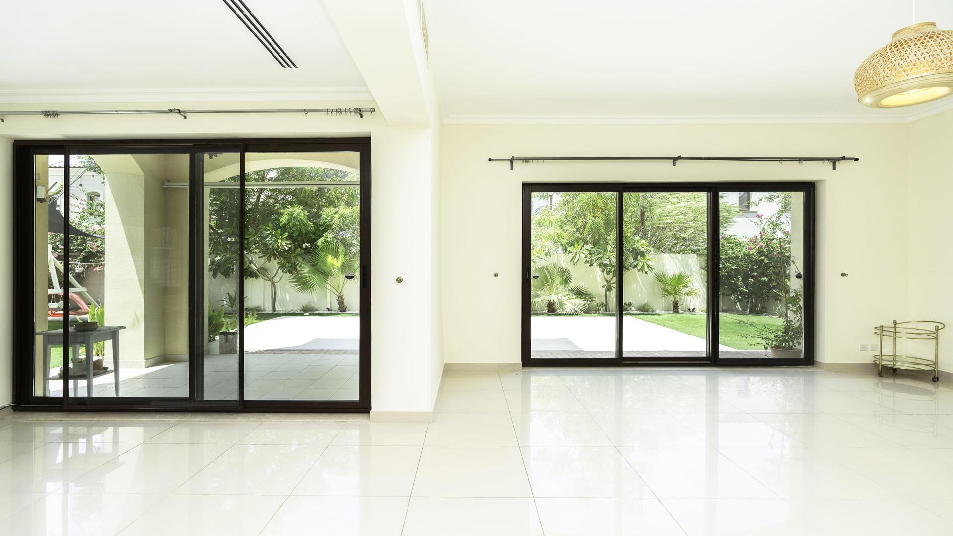 Stylish 4-bedroom villa exterior with patio in Samara, Arabian Ranches 2, for rent