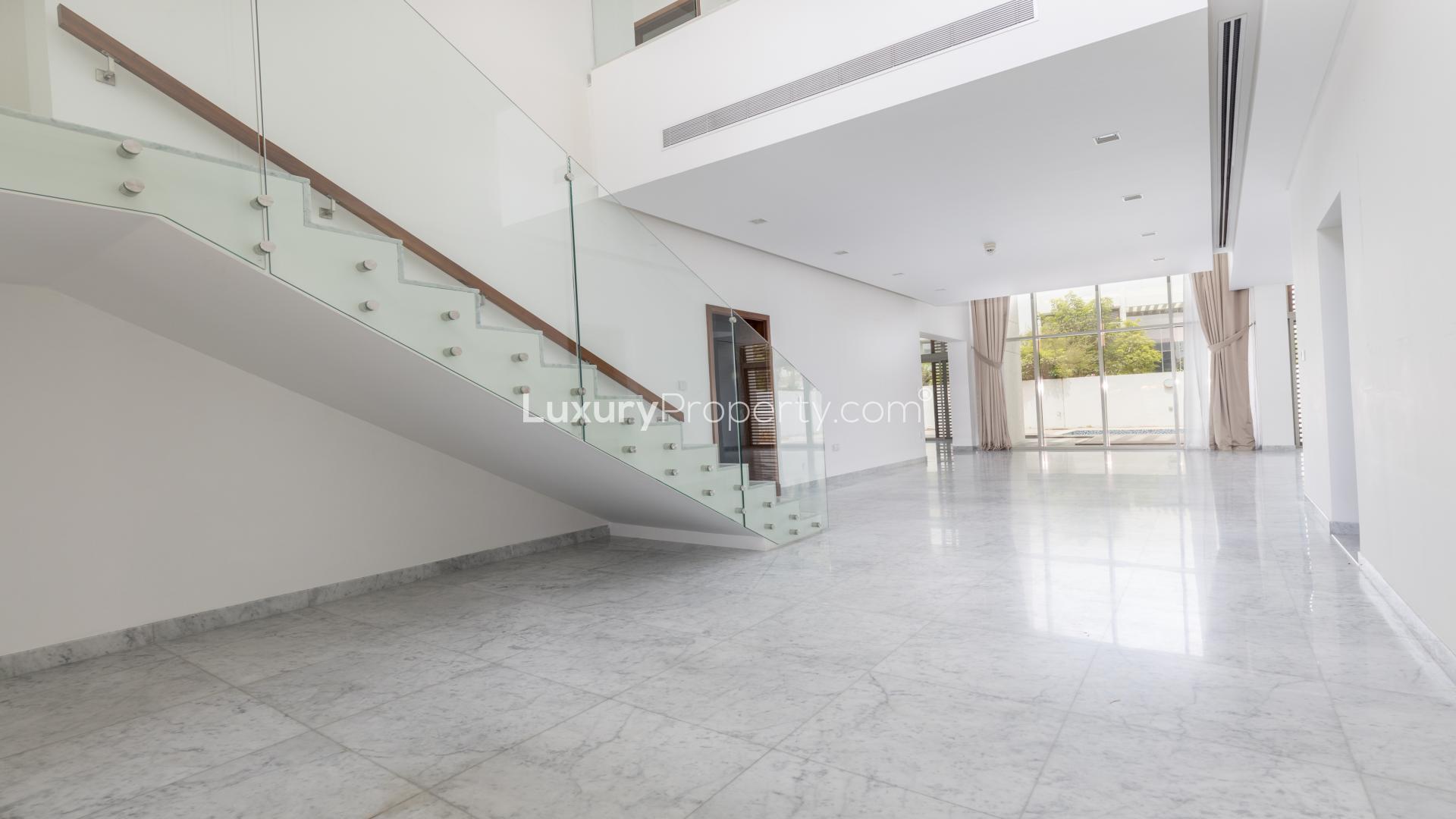 Private swimming pool at luxury villa in District One, Mohammed Bin Rashid City