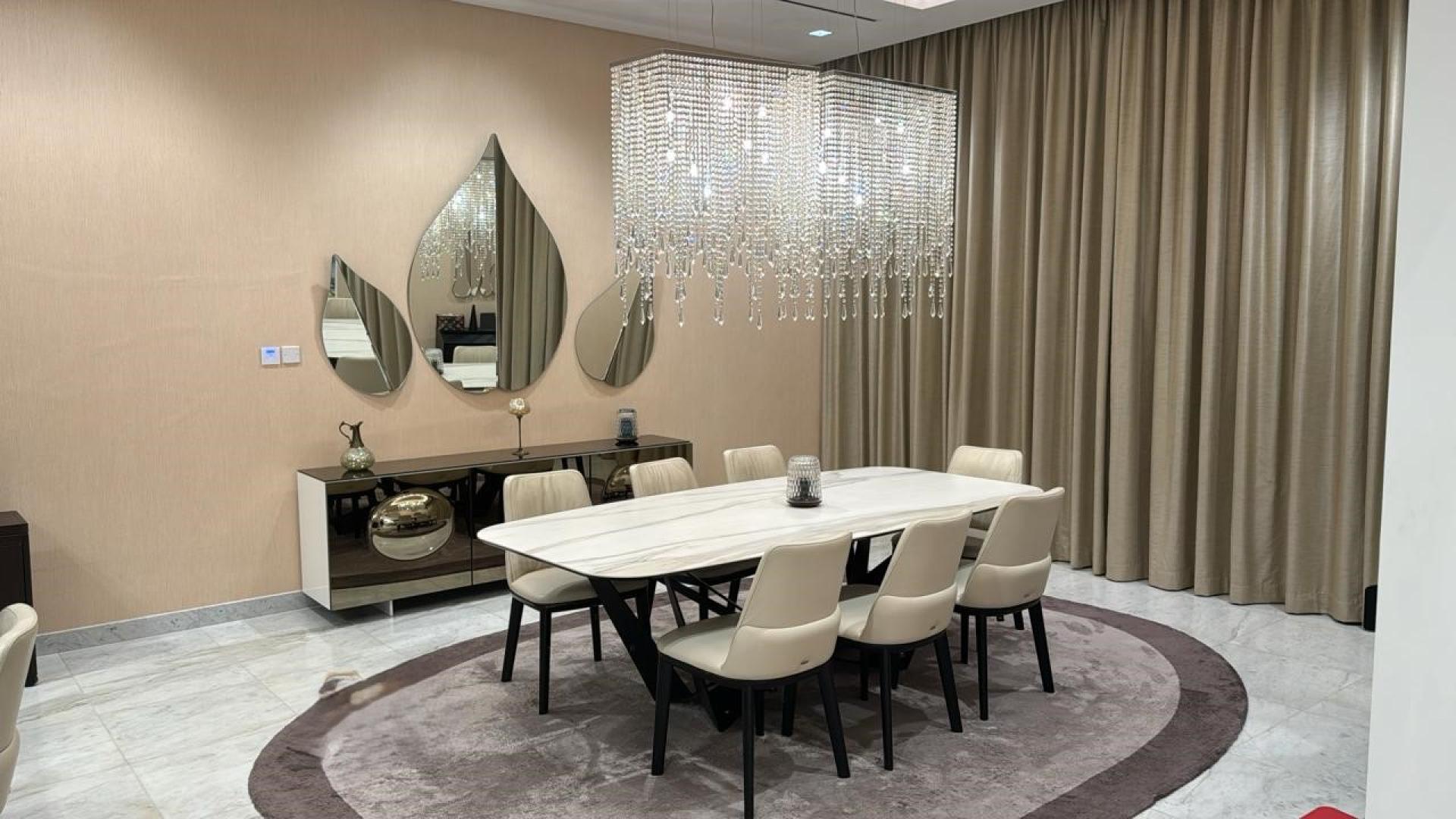 Luxurious living room in modern 4-bedroom villa, District One, MBR City, Dubai