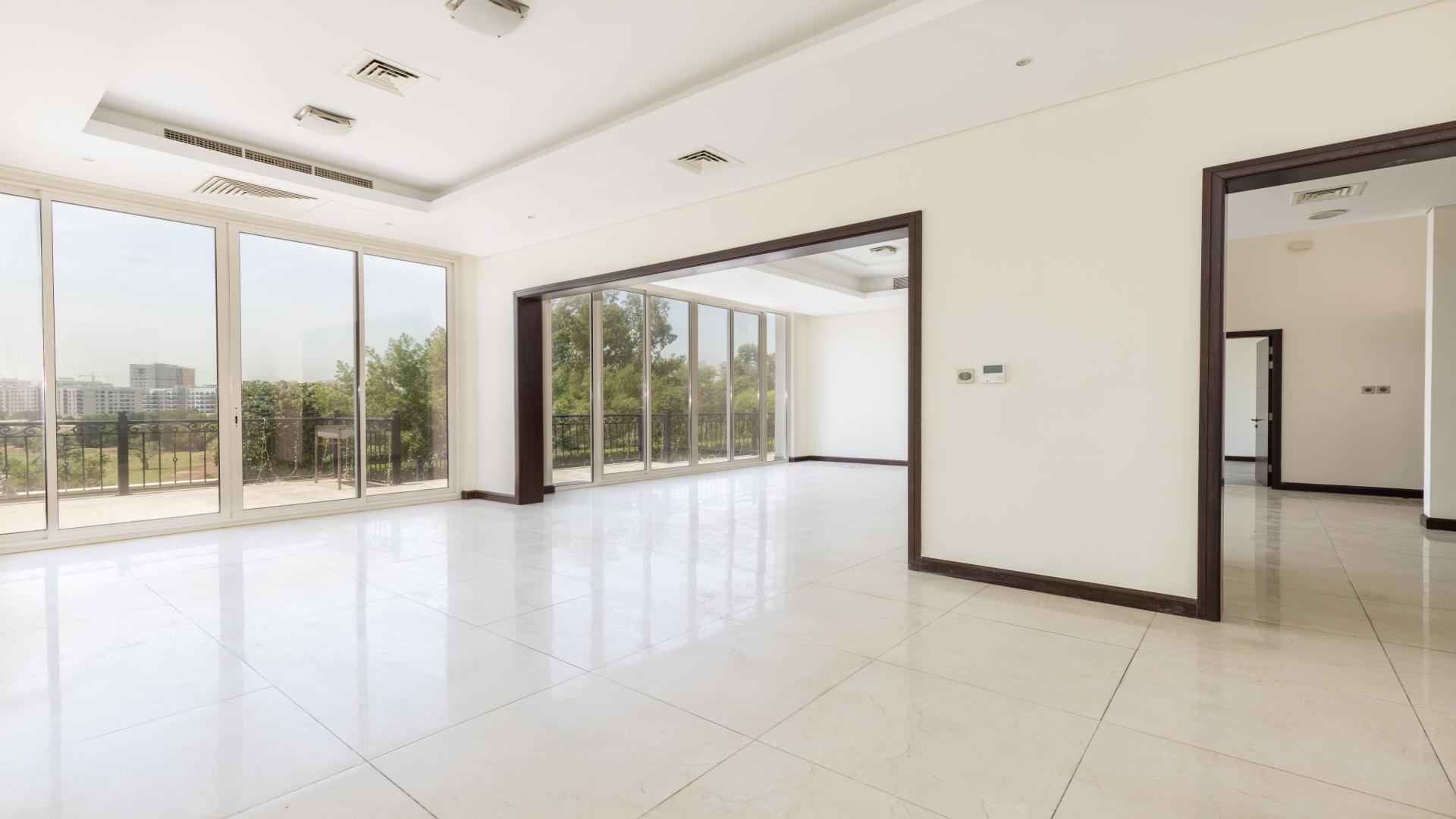 Jumeirah Golf Estates villa exterior, 4-bedroom, 4-bathroom, for rent, Earth community