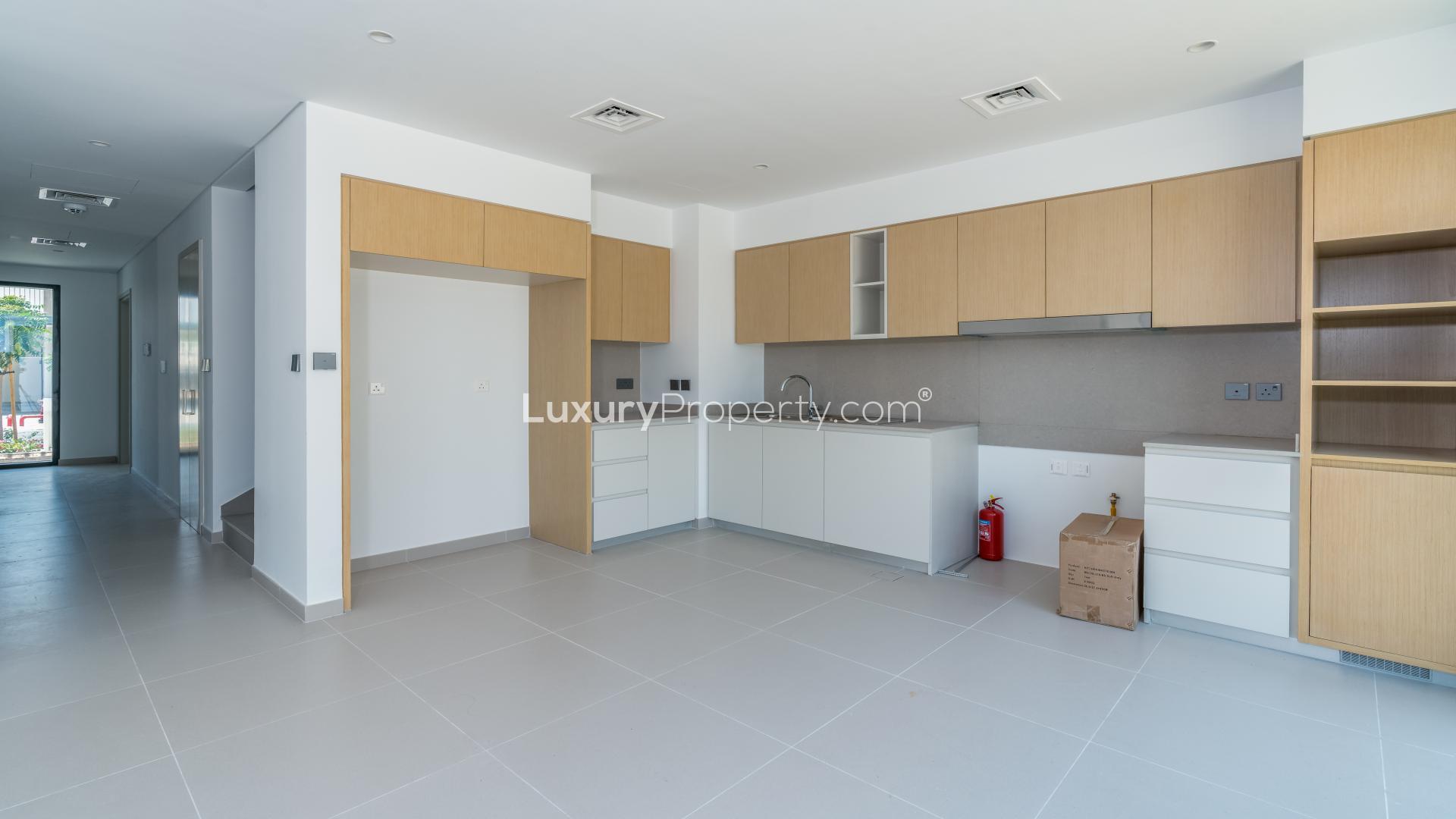 Luxurious 4-bedroom villa exterior in Joy, Arabian Ranches III, Dubai, for rent