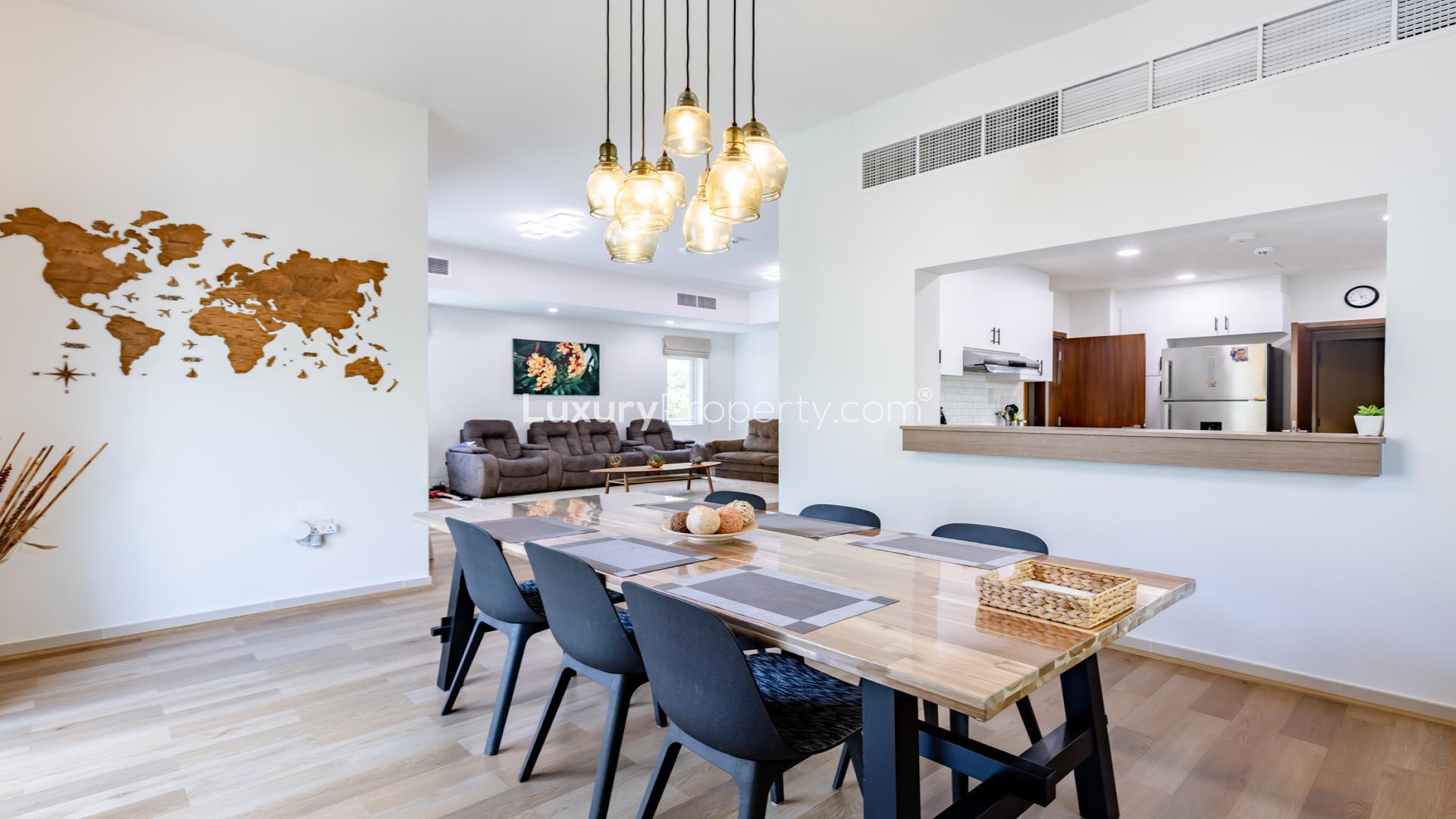 Modern kitchen in 4-bedroom villa for rent, La Quinta, Villanova, Dubai