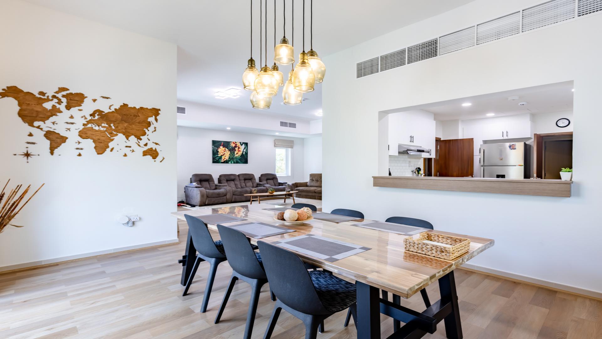 Modern kitchen in 4-bedroom villa for rent, La Quinta, Villanova, Dubai